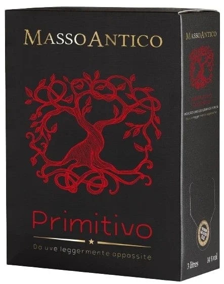 Masso Antico Primitivo Salento IGT Da Uve Leggermente Appasito BIB