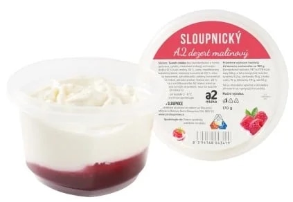 Mlékárna Řetová Sloupnický A2 Dezert malinový