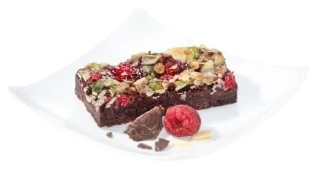 Erlenbacher Brownies s malinami bez lepku