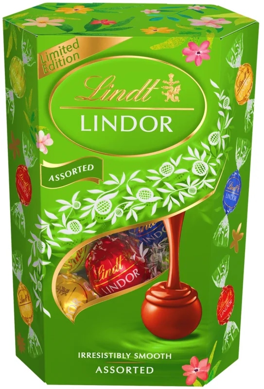 Lindt LINDOR Bonboniéra limitovaná edice pralinek zelený mix