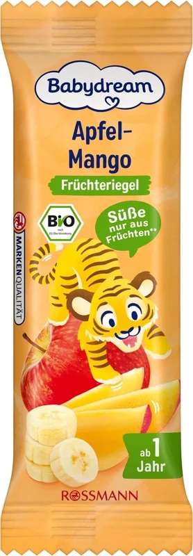 Babydream BIO Ovocná tyčinky jablko, banán a mango (4×25 g)