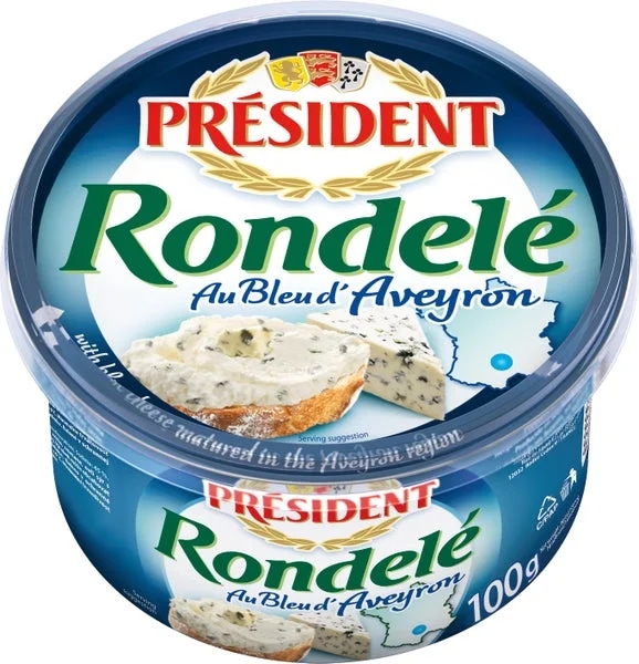 Président Rondelé s modrým sýrem