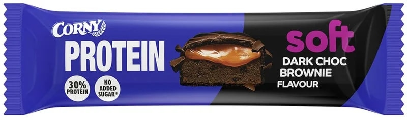 Corny Soft proteinová tyčinka hořká čokoláda-brownie