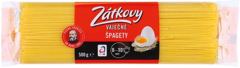 Zátkovy těstoviny Špagety vaječné