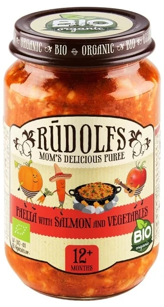 Rudolfs BIO Paella s lososem a zeleninou