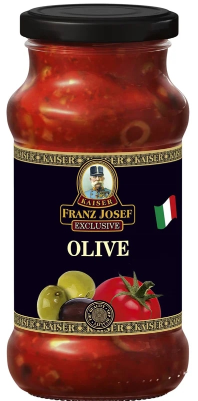 Franz Josef Kaiser Exclusive Olive rajčatová omáčka se zelenými a černými olivami