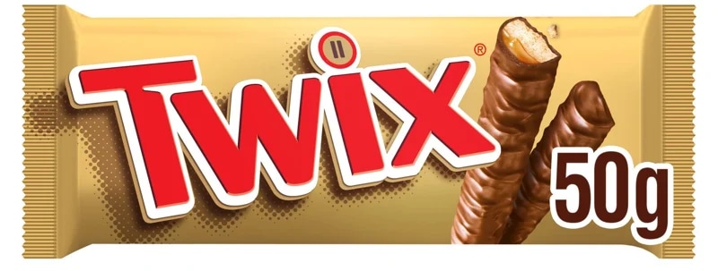 Twix Sušenka s karamelem máčená v mléčné čokoládě