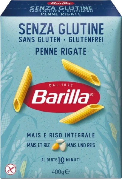 Barilla Penne Rigate bezlepkové