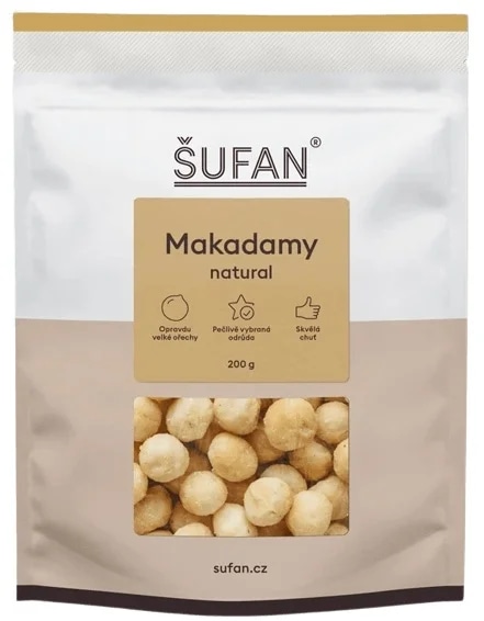 Šufan Ořechy - makadamové ořechy natural