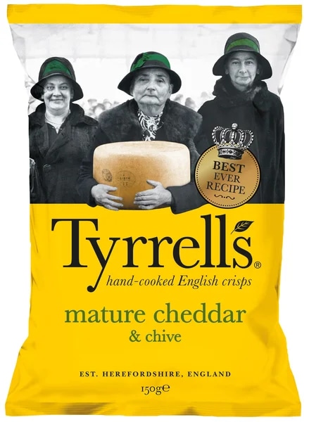 Tyrrells Brambůrky s příchutí cheddaru