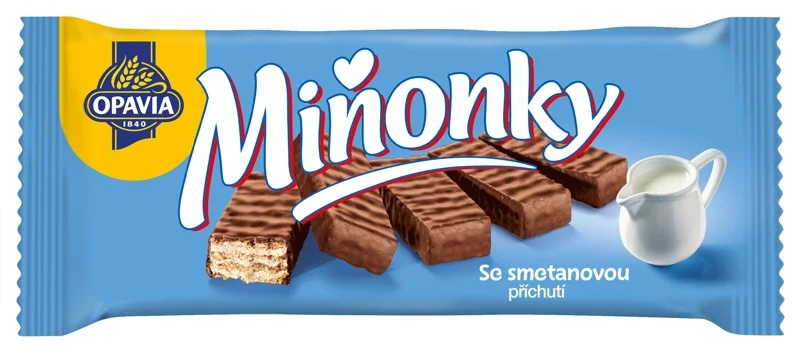 Opavia Miňonky Smetanové oplatky