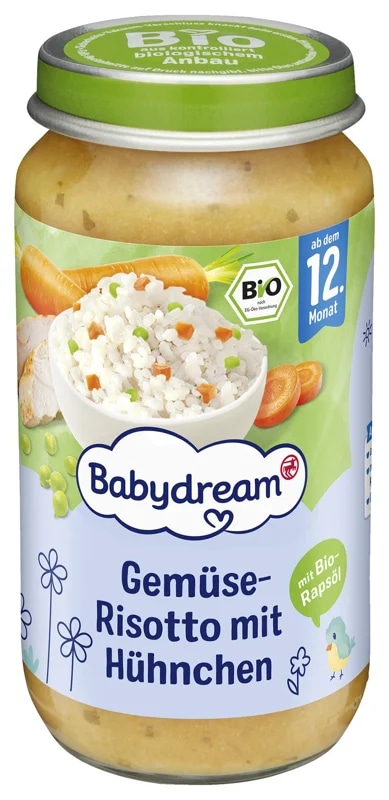 Babydream BIO Příkrm zeleninové rizoto s kuřecím masem