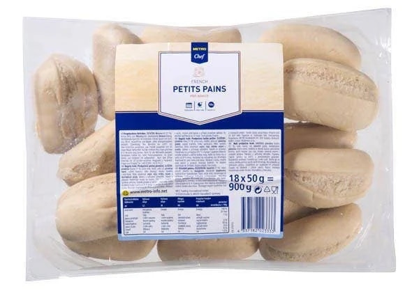 Metro Chef Bagetky světlé mini 18x50g k dopečení