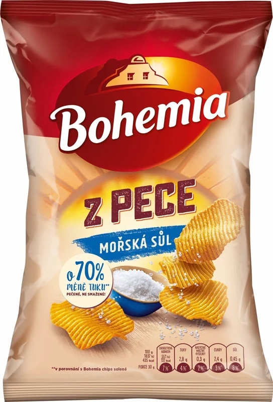 Bohemia chips Z Pece mořská sůl