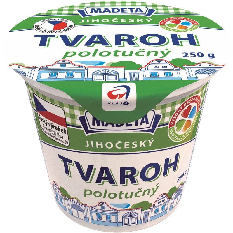 Madeta Jihočeský tvaroh polotučný
