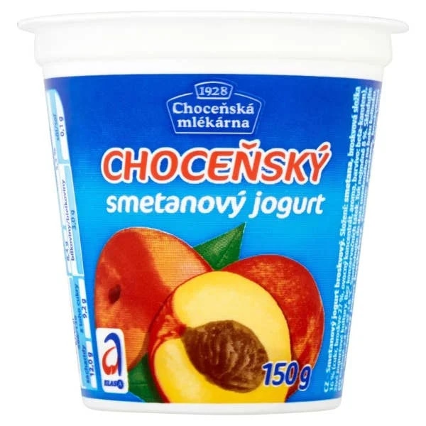 Choceňská Mlékárna Choceňský Jogurt smetanový broskev 10 x 150g