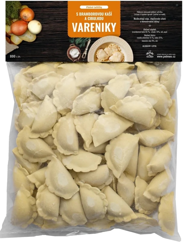Pelmen Vareniky s bramborovou kaší a cibulkou