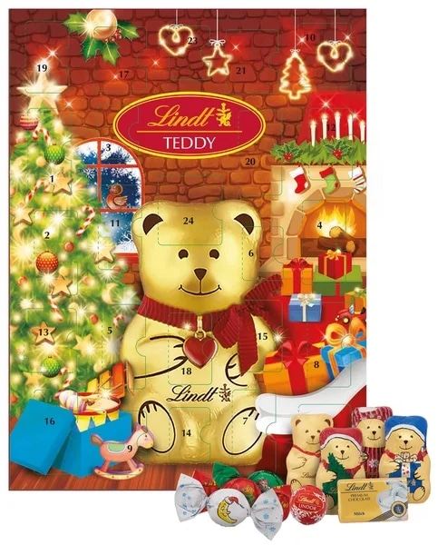 Lindt Teddy Calendar Xmas Tree