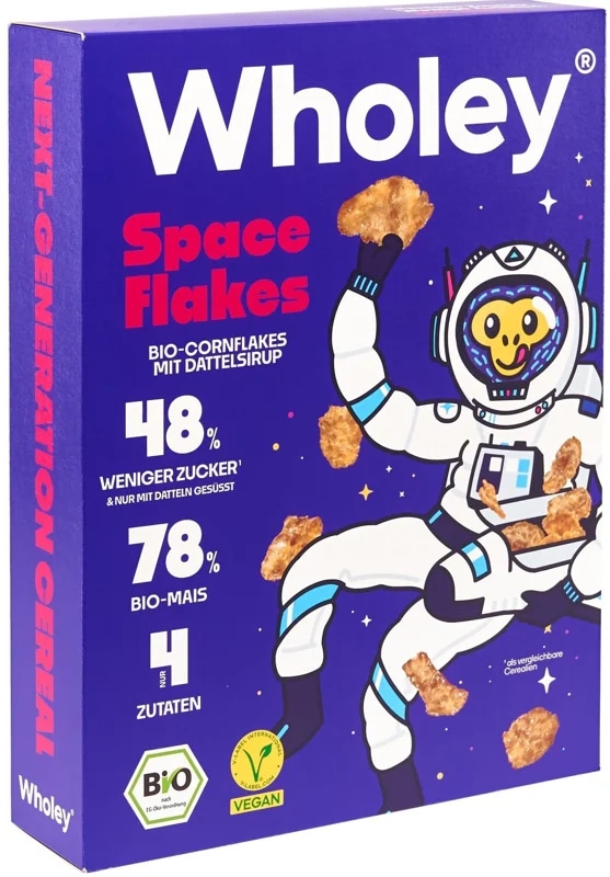 Wholey BIO Space flakes cereálie