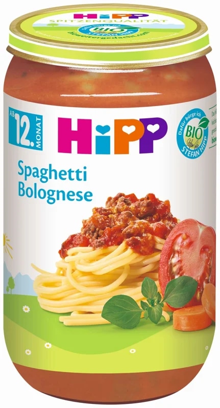 HiPP BIO Boloňské špagety ve skle