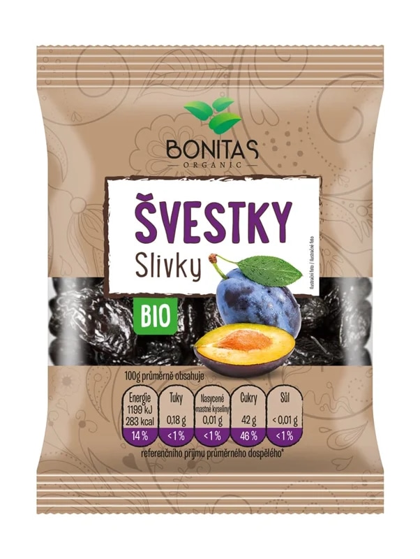 Bonitas BIO Švestky sušené vypeckované