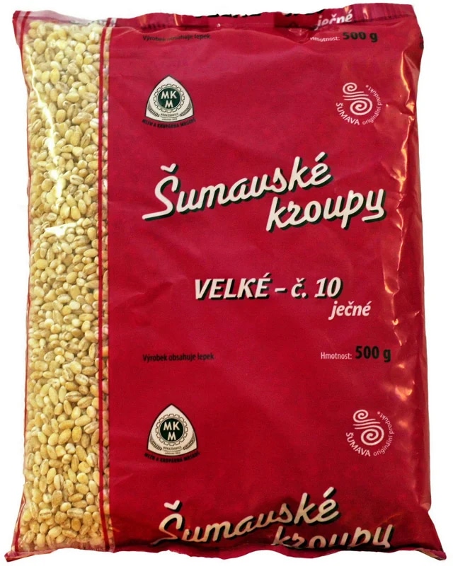 Mlýn a krupárna Mrskoš Šumavské ječné kroupy velké