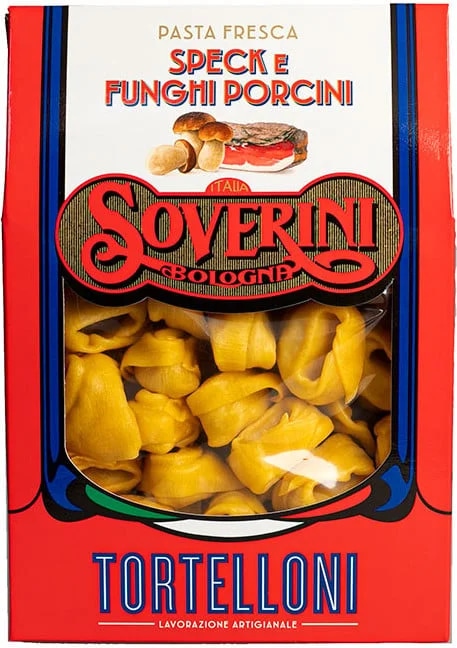 Soverini Tortelloni se slaninou a hříbky