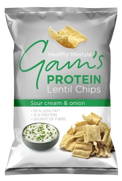 Gam's Proteinové chipsy se smetanou a cibulí