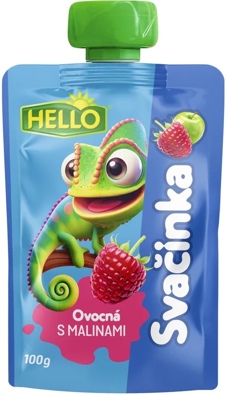 Hello Ovocná svačinka s malinami kapsička