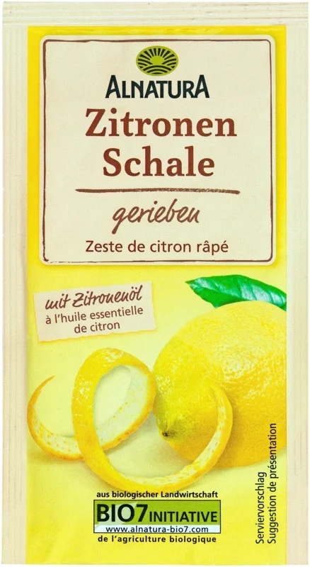 Alnatura BIO Citronová kůra strouhaná
