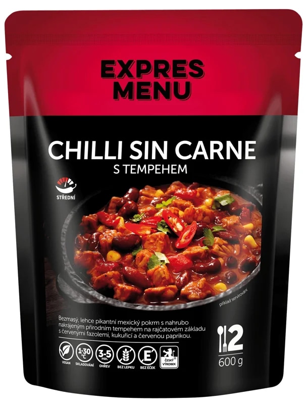Expres Menu Chilli sin carne (2 porce)