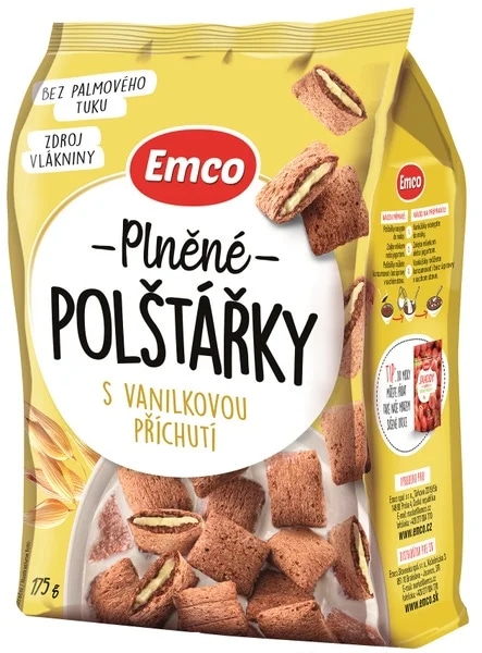 Emco Polštářky s vanilkovou příchutí 175 g