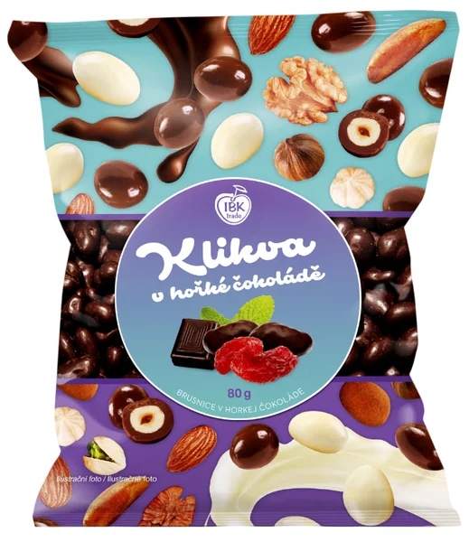IBK trade Brusnice v hořké čokoládě