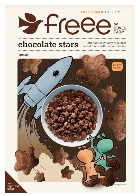 Freee BIO Čokoládové hvězdičky bez lepku