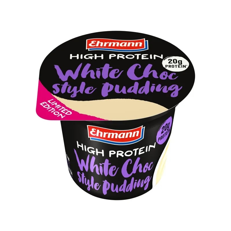 Ehrmann High Protein Pudding – bílá čokoláda