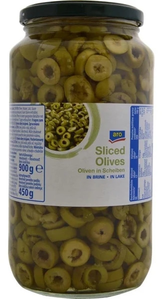 ARO Olivy zelené krájené