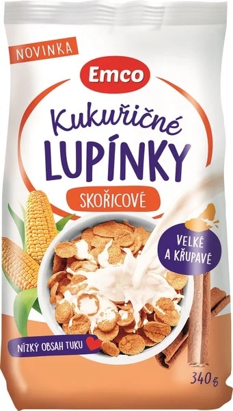 Emco Kukuřičné lupínky skořicové