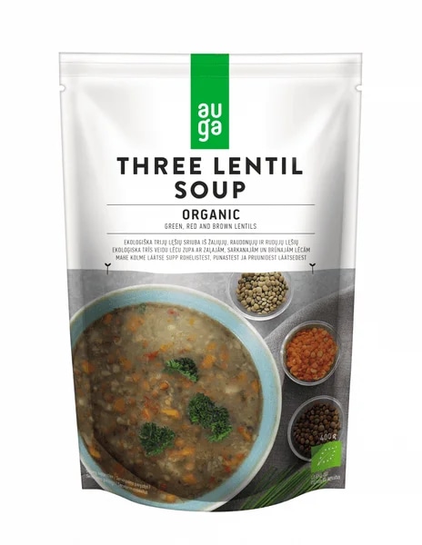 Auga Organic BIO polévka ze tří druhů čočky