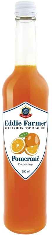 Eddie Farmer ovocný sirup pomeranč 50% ovoce sklo