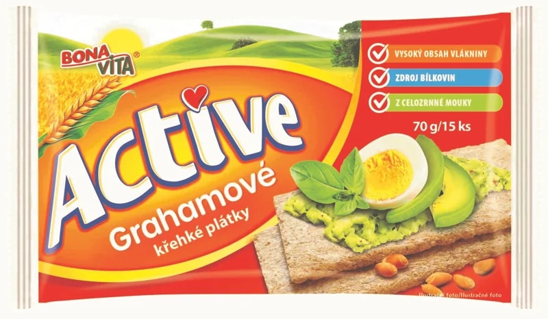 Bonavita Active Křehké grahamové plátky