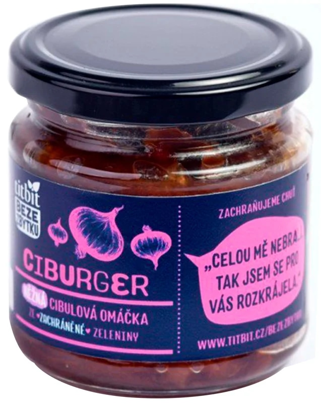 Beze zbytku Cibulové chutney Ciburger