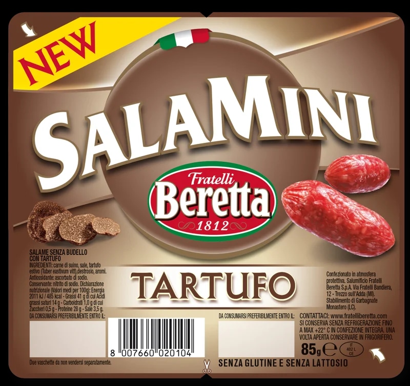 Fratelli Beretta Tapasové SalaMini s černým lanýžem