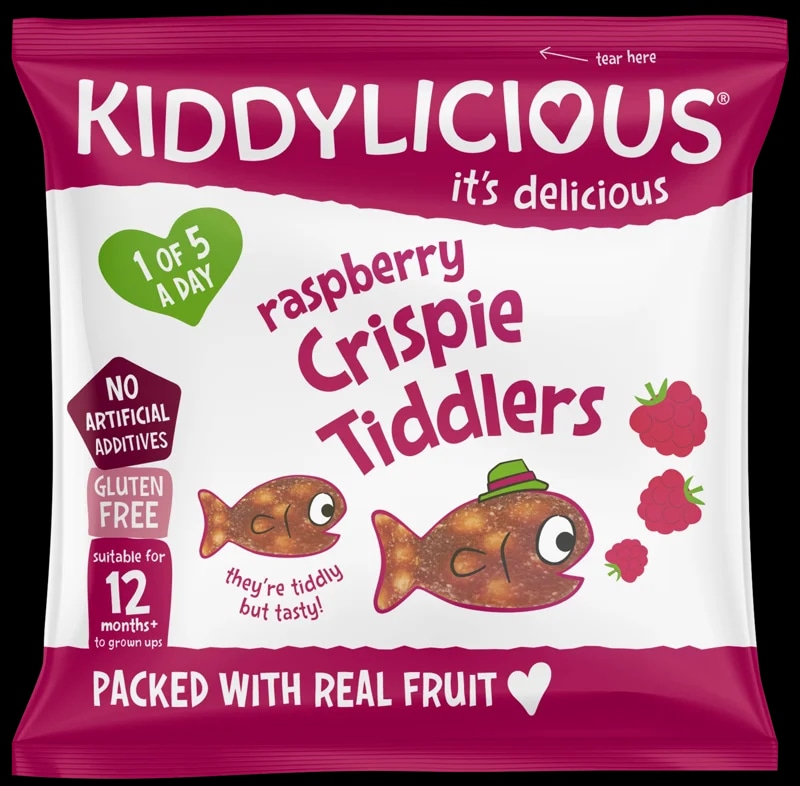 Kiddylicious Křupavé rybičky malinové
