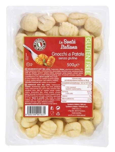 Gnocchi di Patata Bramborové noky bezlepkové