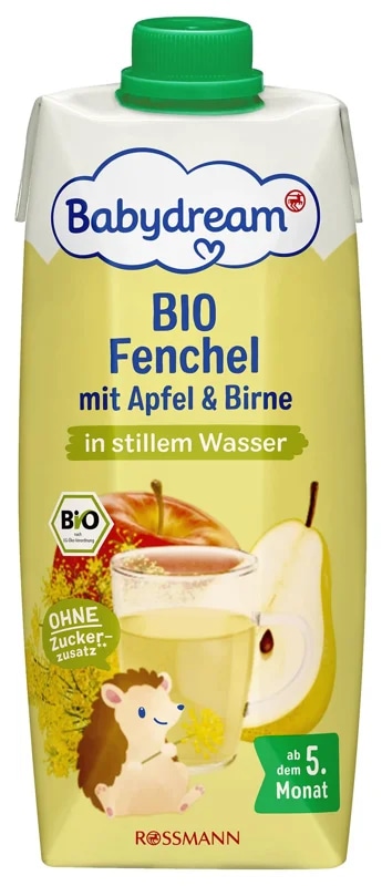 Babydream BIO Ovocný nápoj fenykl, jablko a hruška