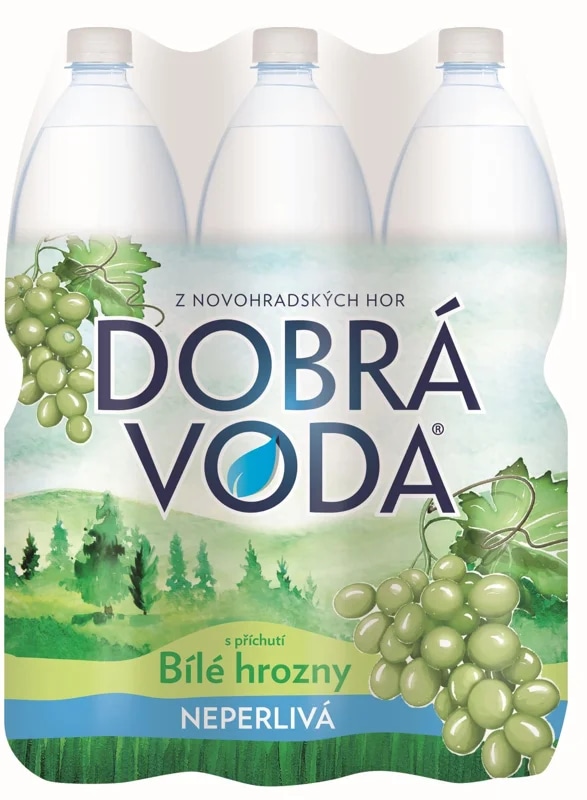 Dobrá voda Neperlivá bílé hrozny 6×1,5 l