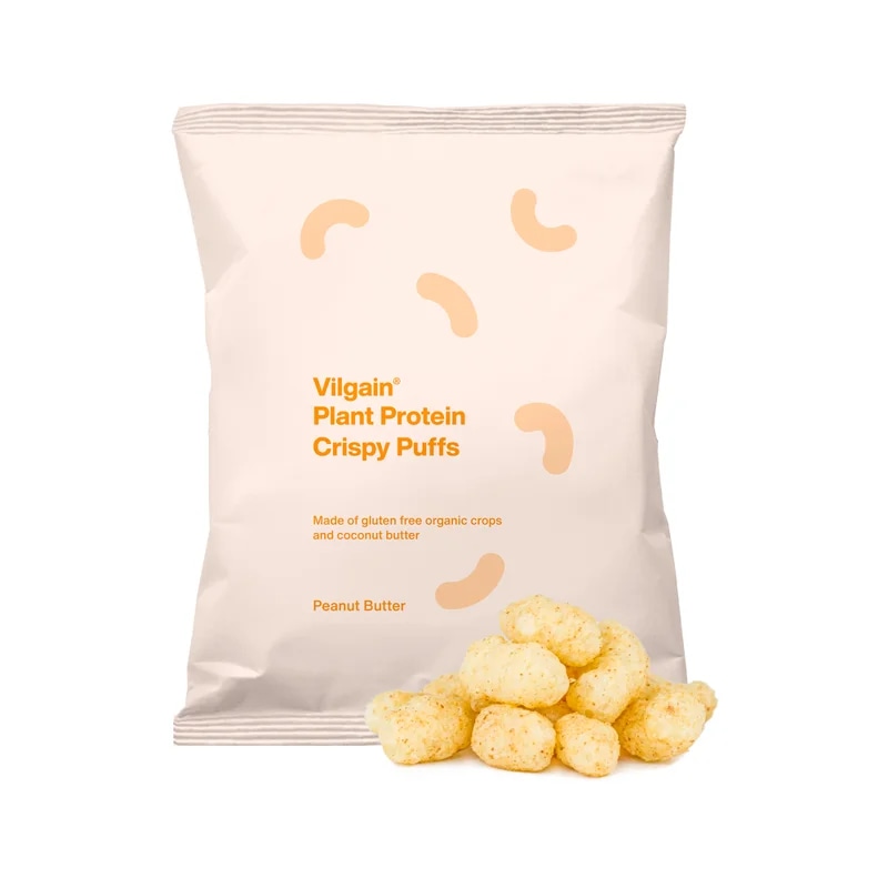 Vilgain Plant Protein Crispy Puffs BIO – arašídové máslo