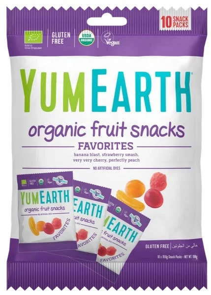 YumEarth BIO Ovocné želé bonbony mini balení - Mix příchutí