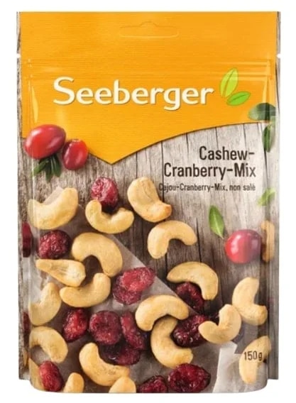 Seeberger Kešu a brusinky mix