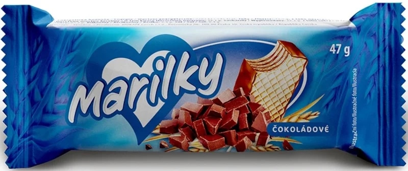 Marila Marilky čokoládové oplatky obvodově máčené